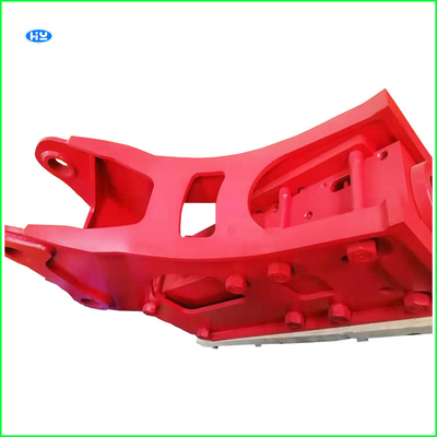 75mm Rod Red Hydraulic Hammer Machine voor Mini Excavator Q345B